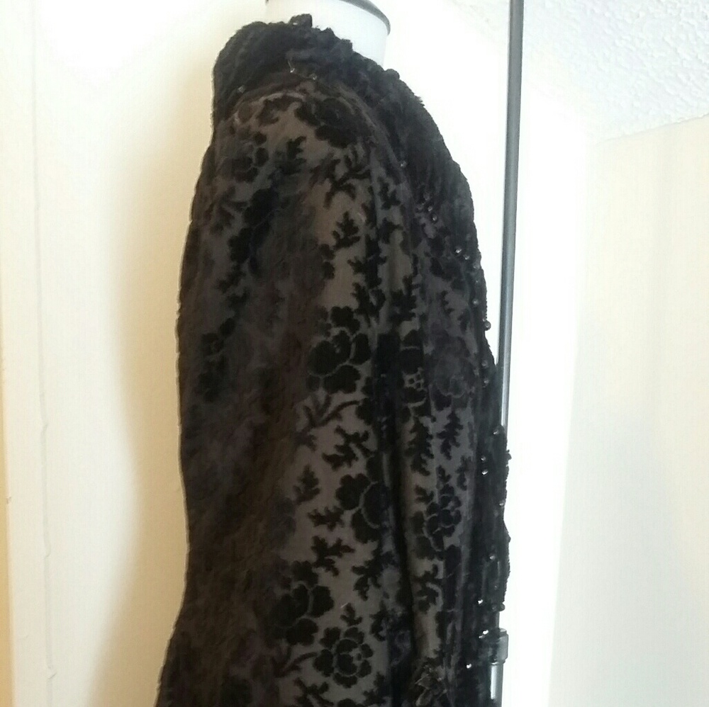 My Antique Victorian Velvet Quilted Mantel Cape